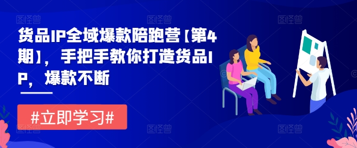 货品IP全域爆款陪跑营【第4期】，手把手教你打造货品IP，爆款不断-小何资源库