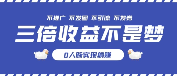 独家优惠券模式全网首发，不推广不发券零撸商品，实现躺赚3倍倍增收益-小何资源库