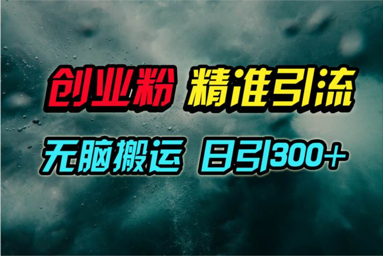 视频号纯搬运日引300+创业粉教程！-小何资源库