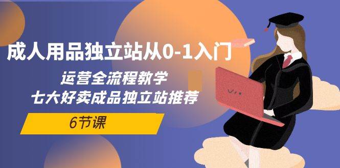 成人用品独立站从0-1入门，运营全流程教学，七大好卖成品独立站推荐-6节课-小何资源库