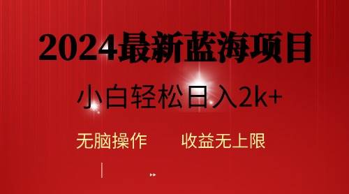 2024蓝海项目ai自动生成视频分发各大平台，小白操作简单，日入2k+-小何资源库