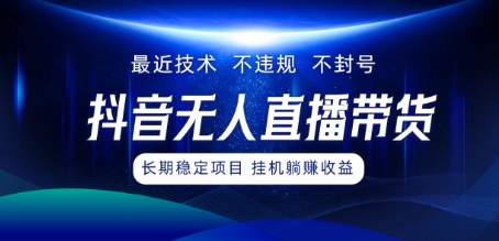 最新技术无人直播带货，不违规不封号，操作简单，小白轻松上手，可批量放大-小何资源库