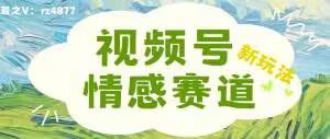 视频号情感赛道新玩法，可同步多平台，妥妥的流量密码，轻轻松松月入过万-小何资源库