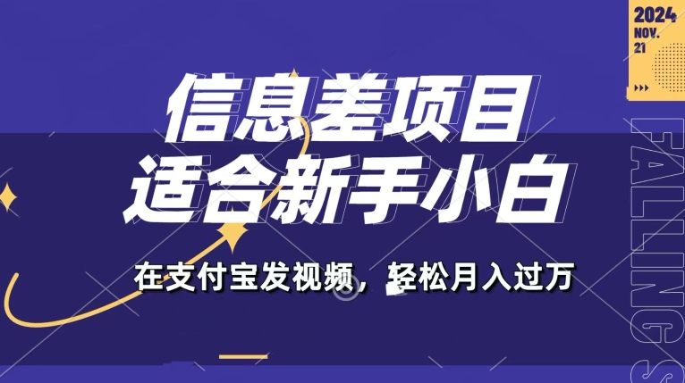 信息差项目，支付宝生活号，利用老外开盲盒视频，一周起号，新手小白也能月入过万-小何资源库