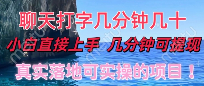 和人聊天就能赚米，直接上手，10分钟提现，小白矩阵操作月收益破万-小何资源库