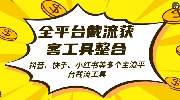全平台截流获客工县整合全自动引流，日引2000+精准客户【揭秘】-小何资源库