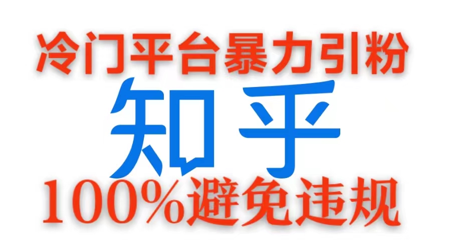 冷门平台暴力引流，日引100+创业粉，0成本100%避免违规的玩法-小何资源库