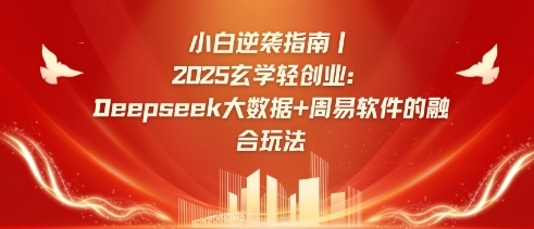 小白逆袭指南，2025玄学轻创业：Deepseek大数据+周易算法的融合玩法-小何资源库