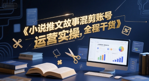 小说推文故事混剪账号运营实操，全程干货-小何资源库