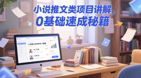 小说推文类项目讲解，0 基础速成秘籍-小何资源库