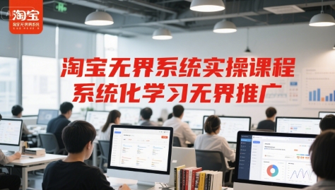 淘宝无界系统实操课程，系统化学习无界推广-小何资源库