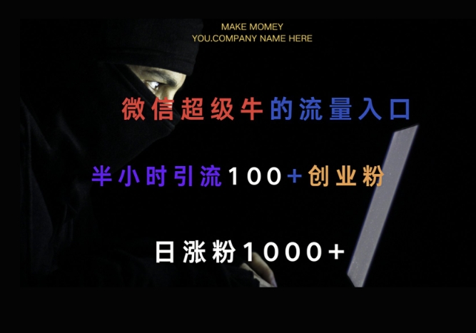 微信版知乎，一小时引流100+创业粉，日涨粉1000+-小何资源库