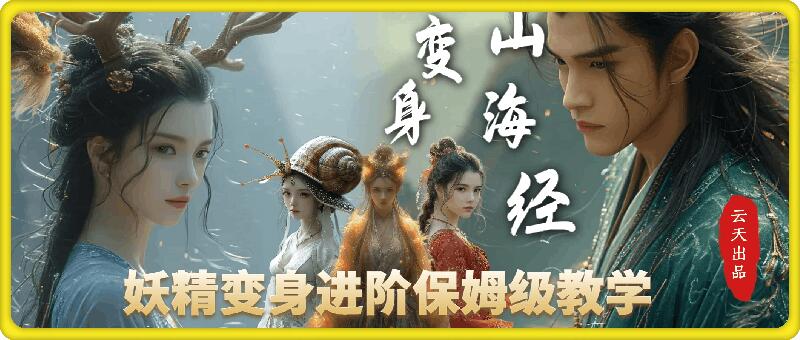云天AI山海经变身视频教程，妖精变身进阶保姆级教学-小何资源库