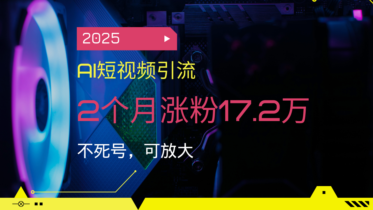 （14213期）2025AI短视频引流，2个月涨粉17.2万，不死号，可放大-小何资源库