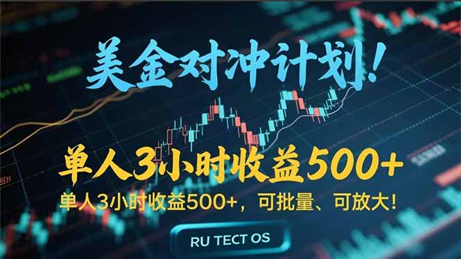 （15321期）长久稳定的撸美金项目，平均3小时收入 500+，可公司实地考察实地操作！-小何资源库