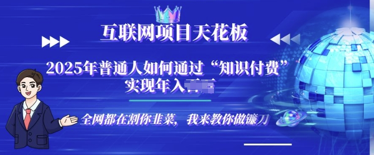 2025-互联网项目天花板”知识付费”卖项目合伙人镰刀训练营-小何资源库