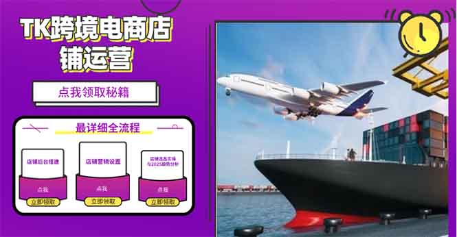 （13951期）2025TK跨境电商选品趋势0到1店铺搭建最全实操讲解，轻松在家把货卖出国-小何资源库