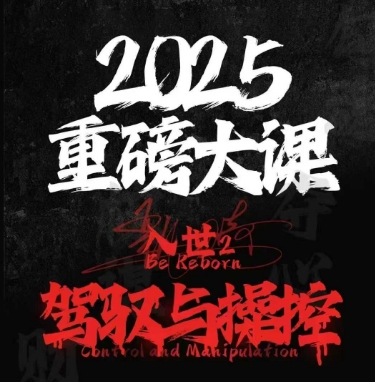 2025重磅大课，入世2，驾驭与控制-小何资源库