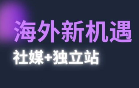 2025出海新机遇(社媒+独立站)，海外新机遇，实现独立站的高效运营与出海-小何资源库