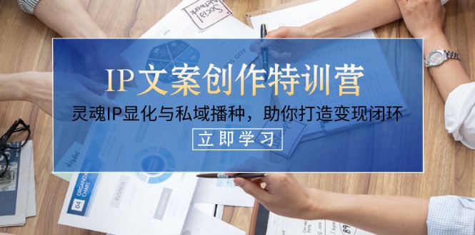 （14330期）IP文案创作特训营，灵魂IP显化与私域播种，助你打造变现闭环（14节课）-小何资源库