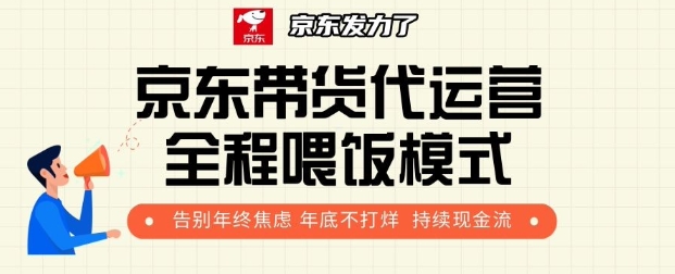 京东带货代运营全程喂饭模式，告别年终焦虑 年底不打烊 持续现金流+-小何资源库