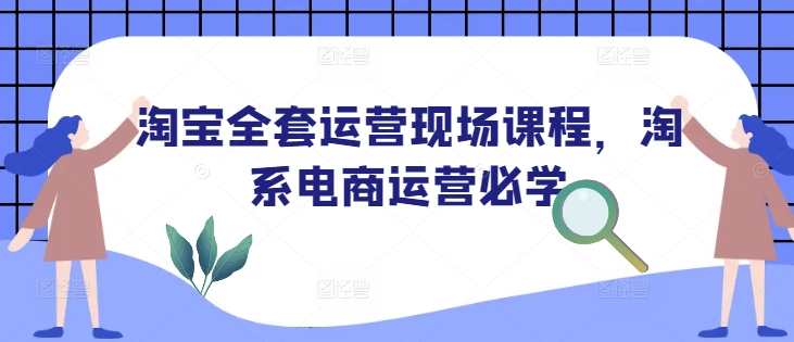 淘宝全套运营现场课程，淘系电商运营必学-小何资源库