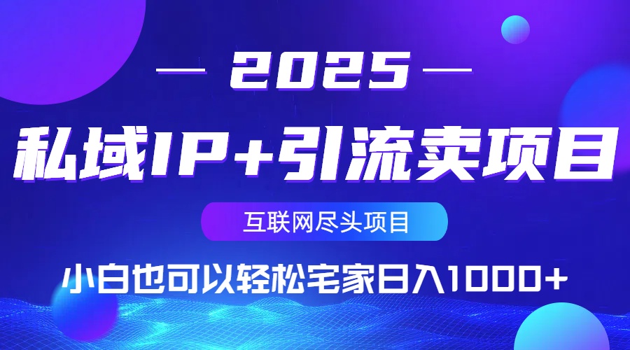 （14151期）私域IP+引流卖项目，小白也可以做到轻松宅家日入1000+-小何资源库
