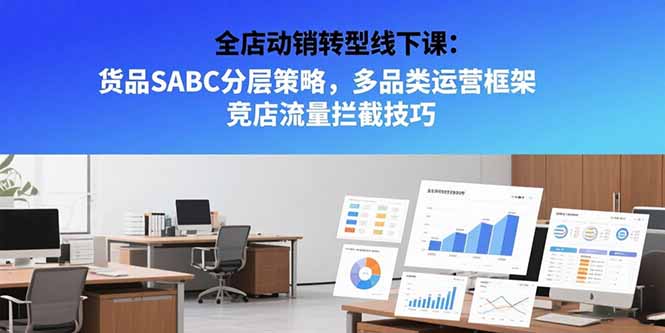 （15419期）全店动销转型线下课：货品SABC分层策略，多品类运营框架 竞店流量拦截技巧-小何资源库