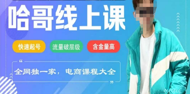 电商线上课程2025年，快速起号，流量破层级，这套方法起号率99%-小何资源库