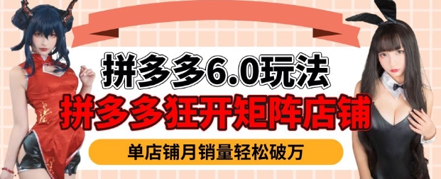 拼多多虚拟商品暴利6.0玩法，轻松实现月入过W-小何资源库