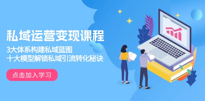 （13953期）私域运营变现课程，3大体系构建私域蓝图，十大模型解锁私域引流转化秘诀-小何资源库