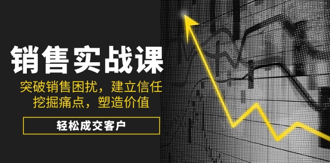 （14297期）销售实战课，突破销售困扰，建立信任，挖掘痛点，塑造价值，轻松成交客户-小何资源库