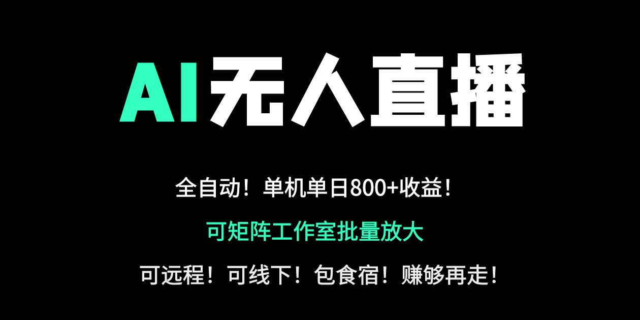（14179期）24小时自动带货！AI无人直播副业日赚800+，轻资产创业首选-小何资源库