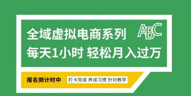 全域虚拟电商变现系列，通过平台出售虚拟电商产品从而获利-小何资源库