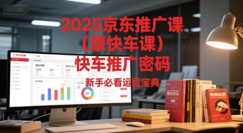 2025京东推广课（原快车课）解锁京东快车推广密码，新手必看运营宝典-小何资源库