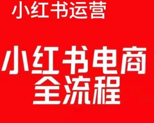 红薯电商实操课，小红书电商全流程-小何资源库