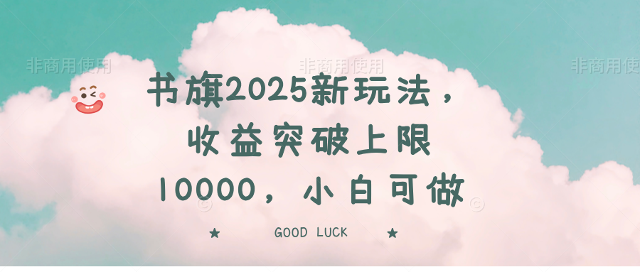 （14519期）书旗2025新玩法，收益突破上限10000，小白可做-小何资源库