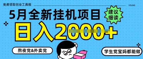 5月最新挂G项目8.0玩法，纯手机操作，稳稳日入1k+【揭秘】-小何资源库