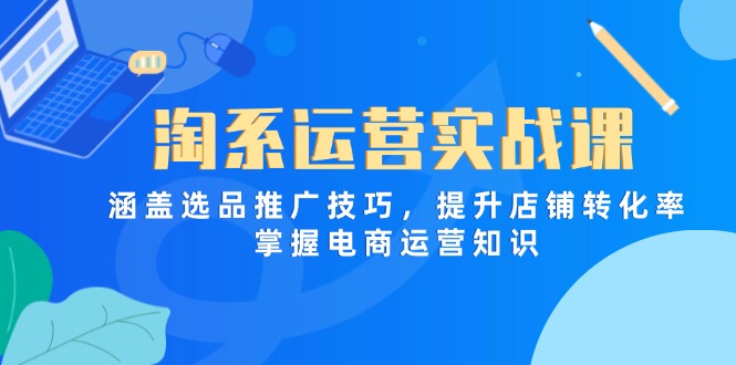 （14427期）淘系运营实战课，涵盖选品推广技巧，提升店铺转化率，掌握电商运营知识-小何资源库