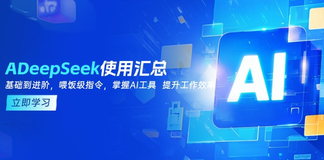 （14216期）DeepSeek使用汇总，基础到进阶，提示词技巧，掌握AI工具  提升工作效率-小何资源库