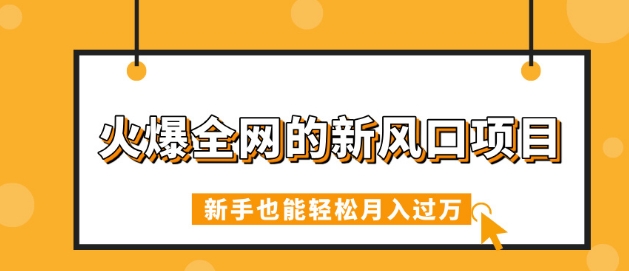 火爆全网的新风口项目，借助人工智能AI算命，精准预测命运，新手也能轻松月入过W-小何资源库