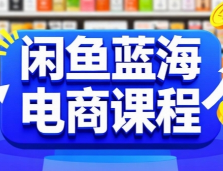 闲鱼蓝海电商课程，手把手助你快速上手，轻松实现闲鱼稳定盈利-小何资源库