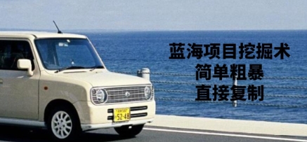 蓝海项目挖掘术，简单粗暴，直接复制-小何资源库