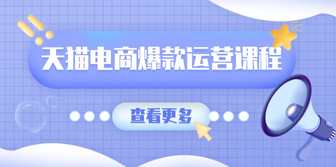 （13910期）天猫电商爆款运营课程，爆款卖点提炼与流量实操，多套模型全面学习-小何资源库