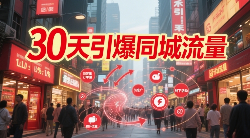 30天引爆同城流量：团购篇 认知篇 流量篇 来客篇 达人篇 老板人设IP篇 投流篇-小何资源库