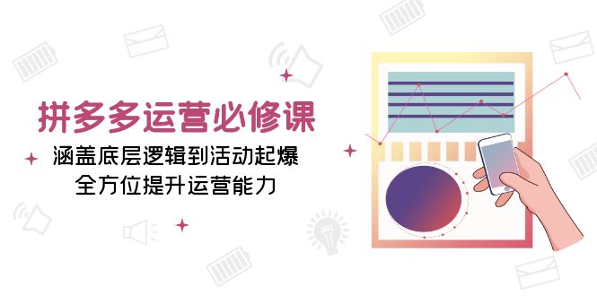 （13647期）拼多多运营必修课：涵盖底层逻辑到活动起爆，全方位提升运营能力-小何资源库