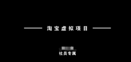 淘宝虚拟项目，从理论到实操，新手也能快速上手-小何资源库