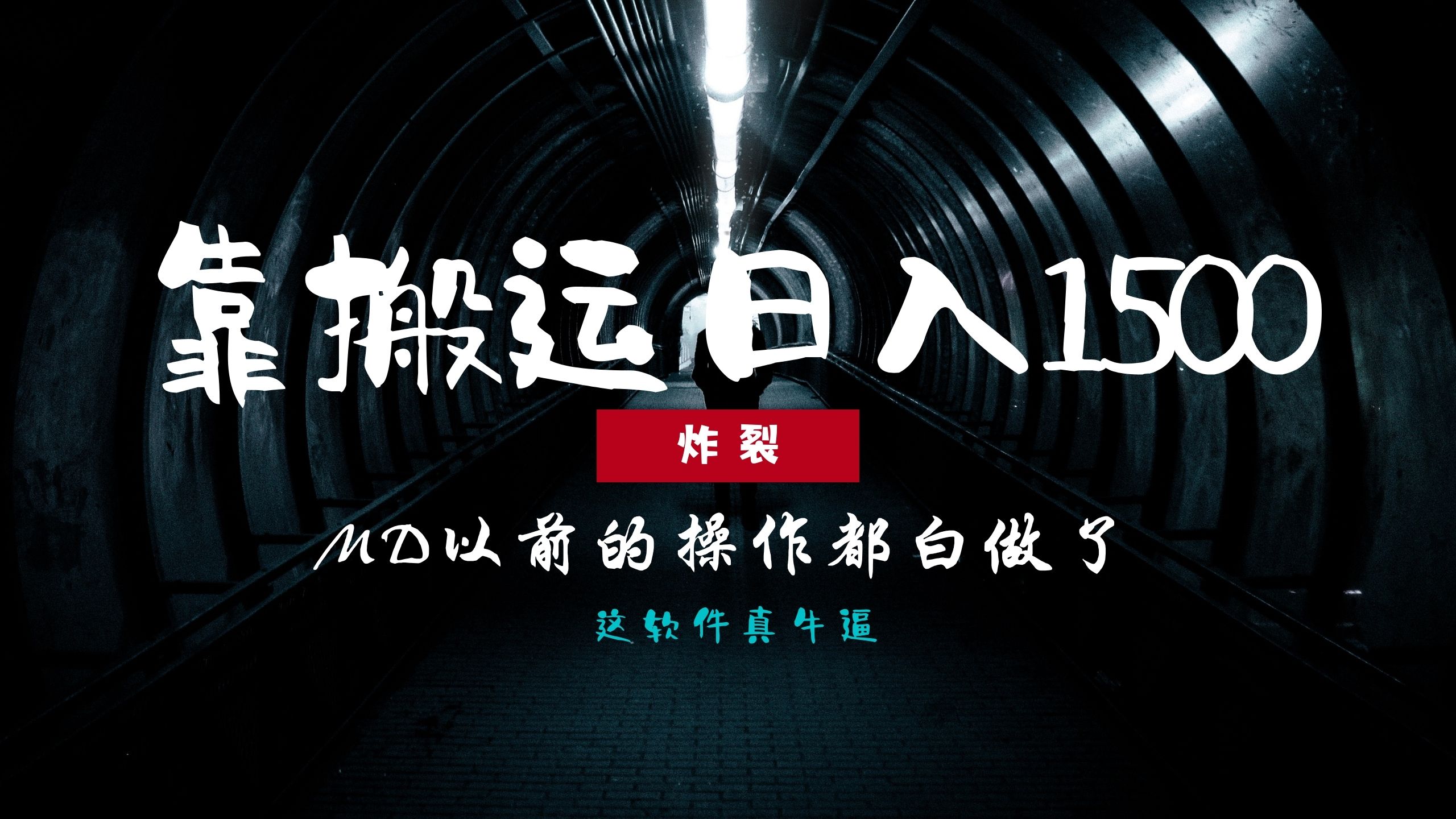 （13568期）炸裂！0基础搬运也能批量日赚1500+，以前的操作都白做了！-小何资源库