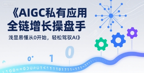 AIGC私有化应用全链增长操盘手，浅显易懂从0开始，轻松驾驭AI-小何资源库
