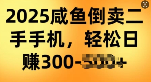 2025闲鱼倒卖二手手机，高客单，高利润，轻松日入3张-小何资源库